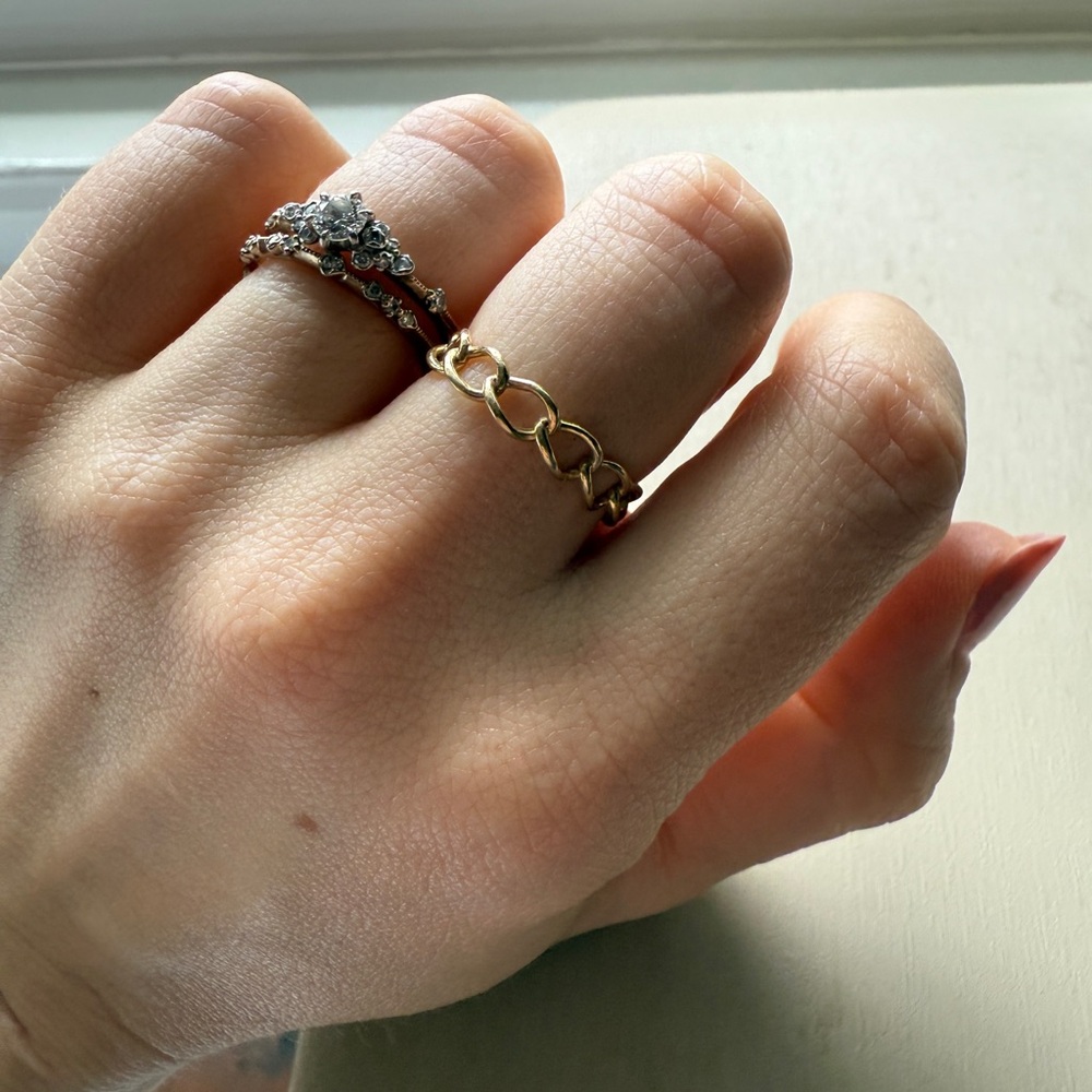 Mejuri Braided 14K Gold Ring Size 7